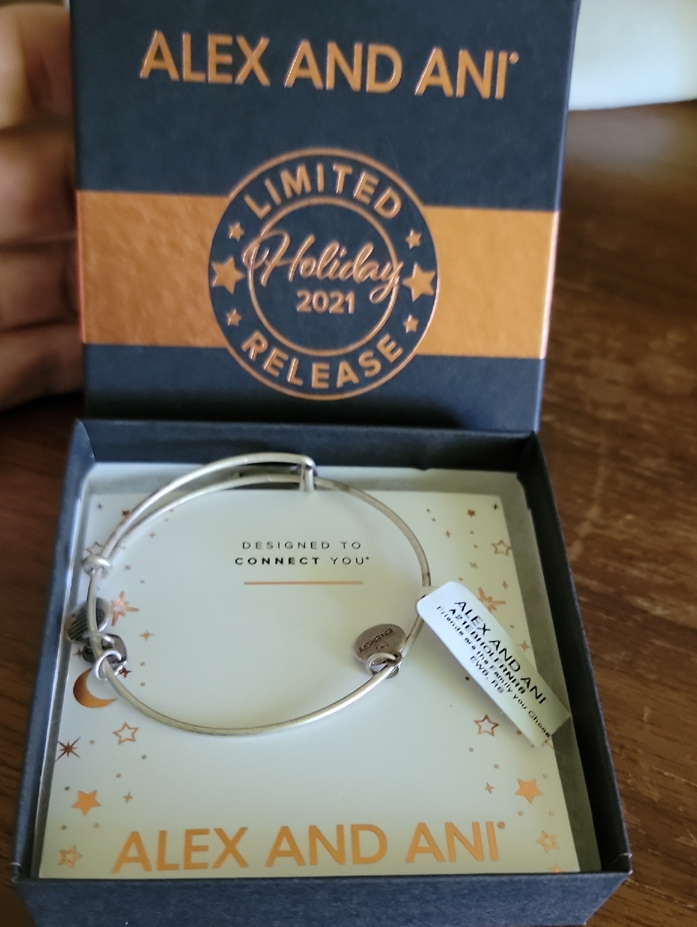 Alex and Ani Silver Expandable Bangle Bracelet - Limited Holiday 2021